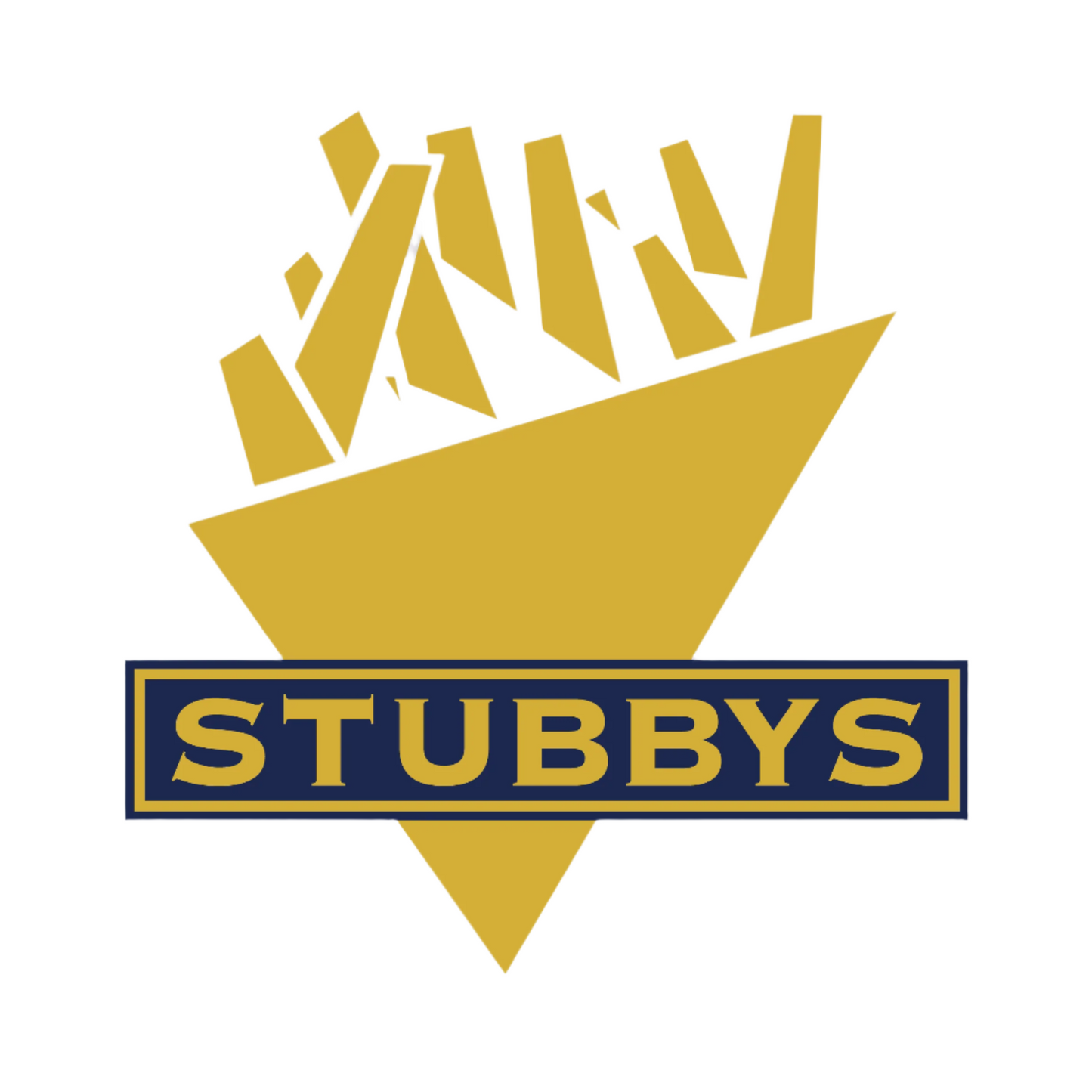 STUBBYS FRIES LOGO STICKER