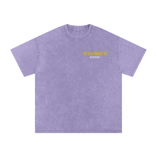 STUBBYS ACID WASHED T-SHIRT W/ FRIES LOGO