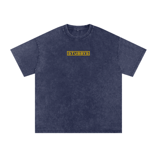 STUBBYS ACID WASHED BOX LOGO T-SHIRT
