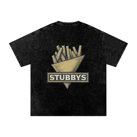 FRIES LOGO SNOW WASHED TEE