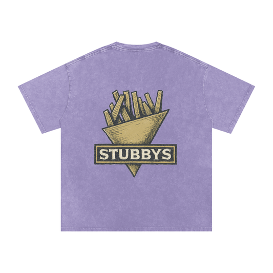 FRIES LOGO SNOW WASHED TEE